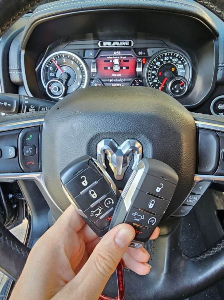 Car Key Guy locksmith performed smart key programming for the 2022 Dodge Ram.