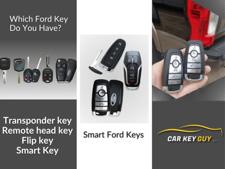 Ford key variations you can get from Car Key Guy locksmith for key replacement.
