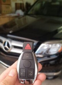 Car Key Guy locksmith programmed a replacement key for the 2014 Mercedes GLK 350 in the Woodlands, TX.